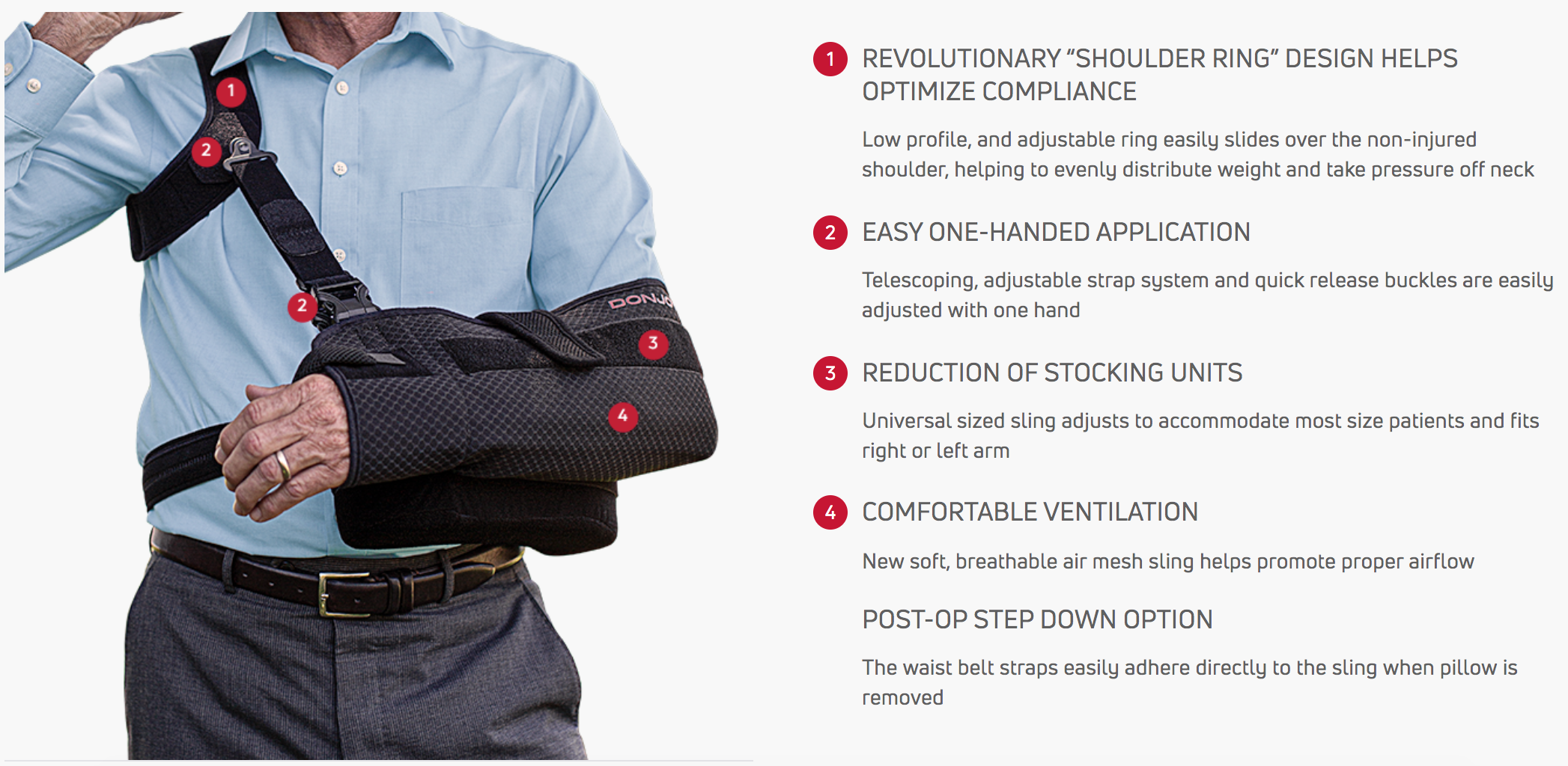 DonJoy UltraSling PRO shoulder sling universal